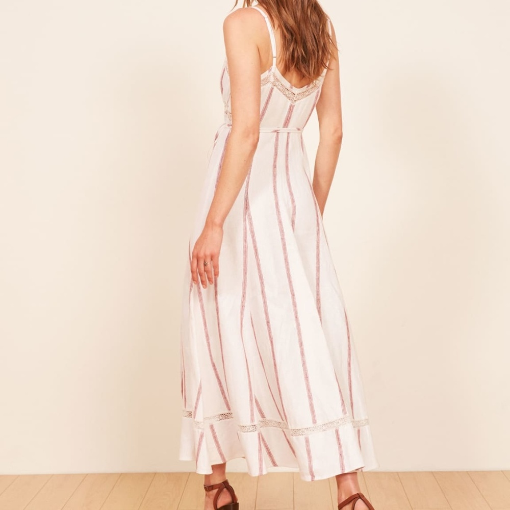 NWT Reformation Daria Dress in Licorice - Picture 4 of 8